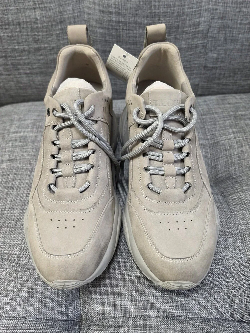 Tandy Women's Suede Casual Sneakers - Beige